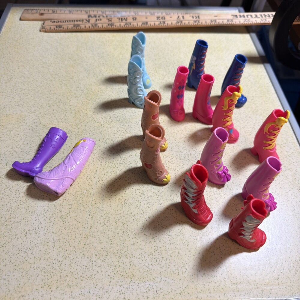 Equestria Girls My Little Pony Peg Boots Lot of 7 plus 2 mismatched boots